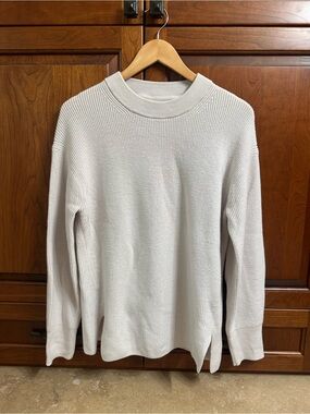 lululemon athletica womens Cream Crewneck Knit Sweater